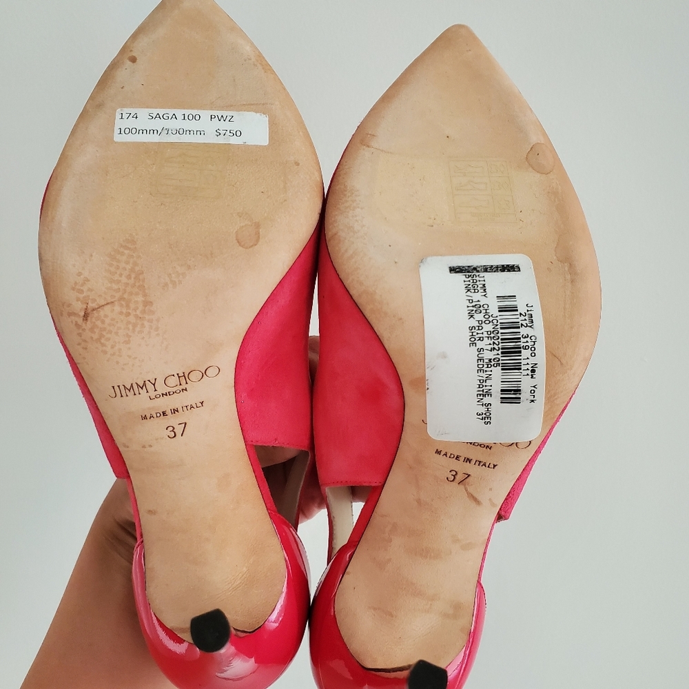 ❗SOLD❗Jimmy Choo Saga Suede Flame Cutout Pump - Picture 6 of 6